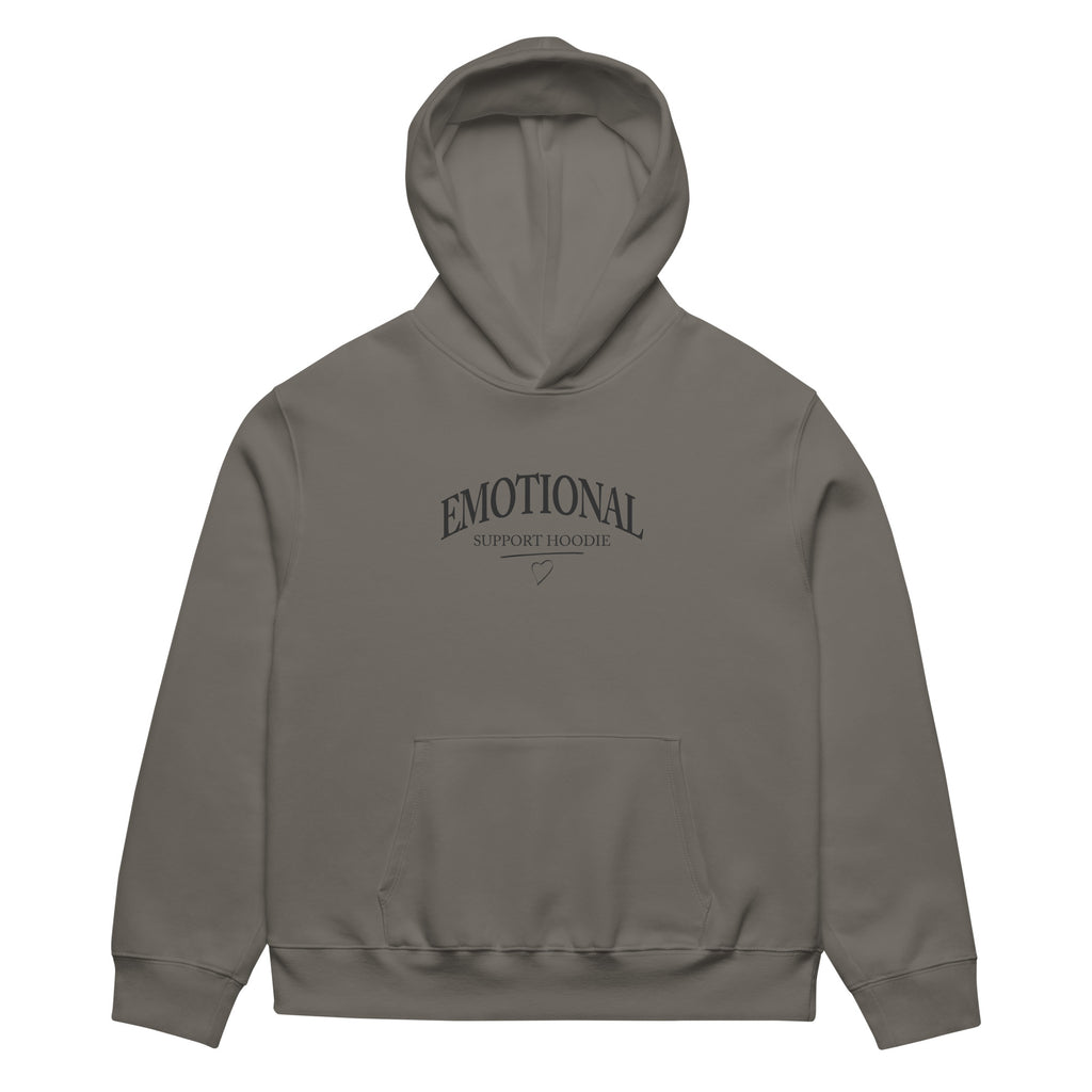 Emotional Support Hoodie – Asphalt – Front view