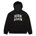 Born Again Oversized Hoodie – Faith-Inspired Comfort – Black – Front view