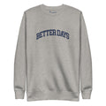 Better Days Sweatshirt - Mental Health Awareness & Positive Mindset Reminder – Carbon Grey – Front view