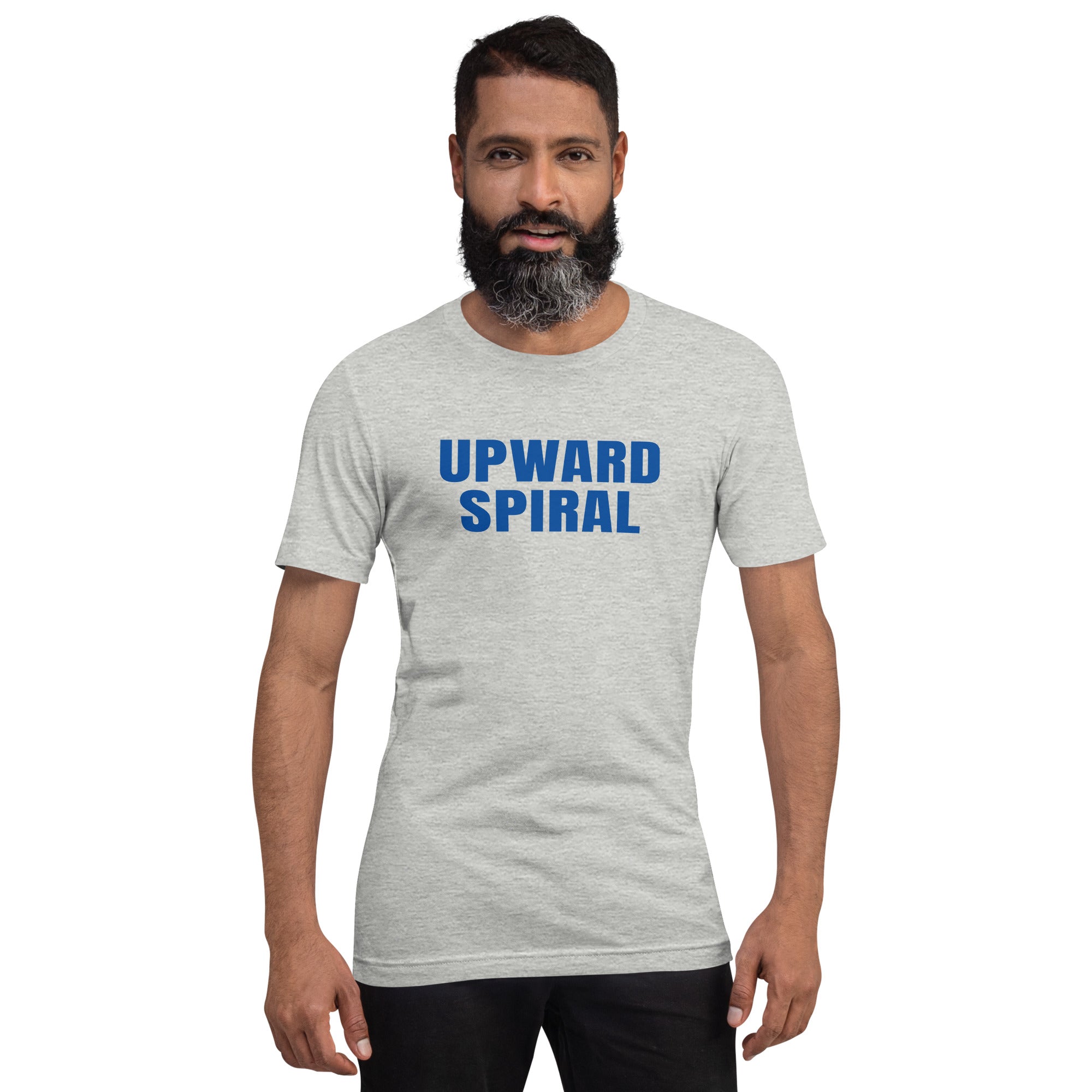 Upward Spiral T-Shirt - Positive Momentum Affirmation Tee – Front view