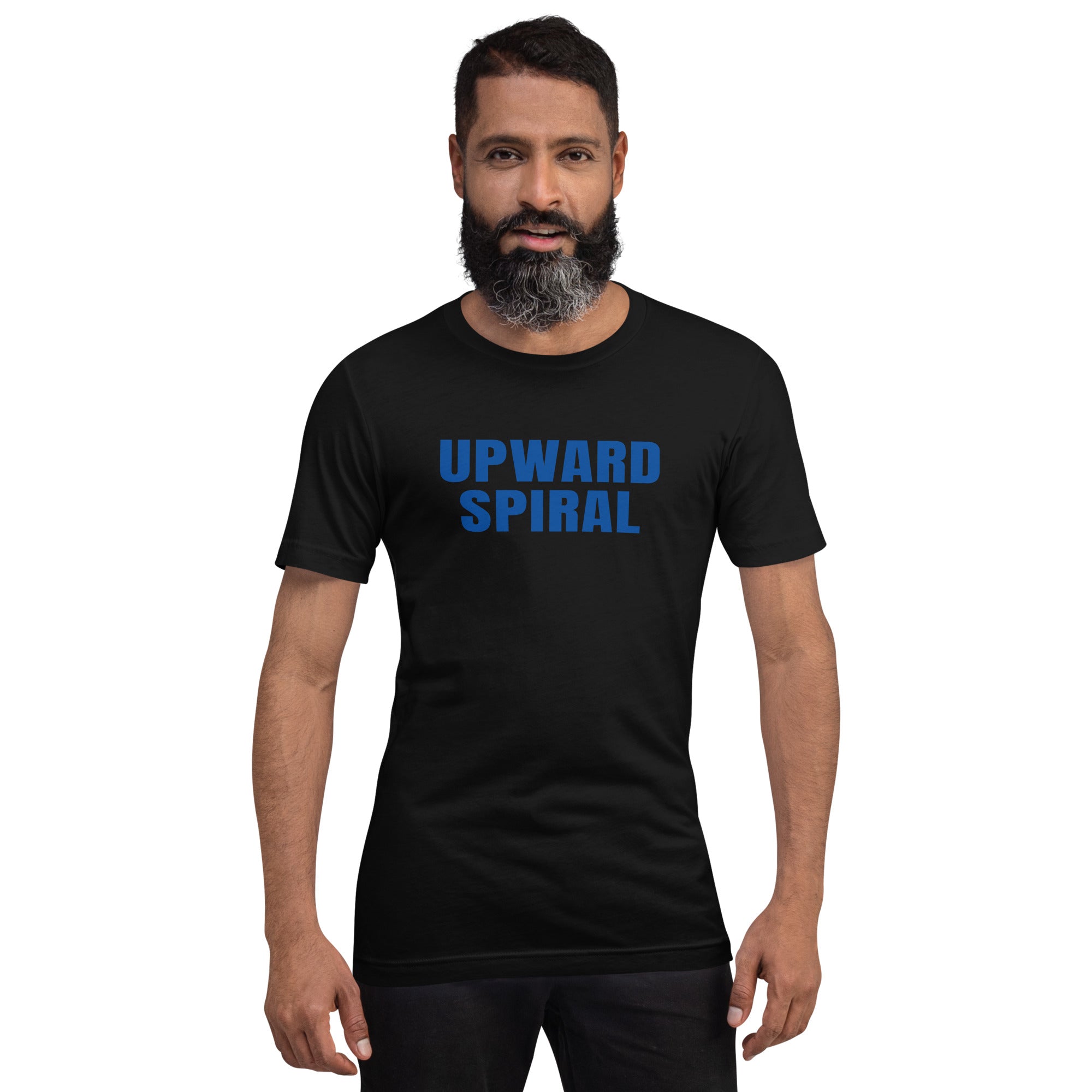 Upward Spiral T-Shirt - Positive Momentum Affirmation Tee – Front view