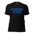 Upward Spiral T-Shirt - Positive Momentum Affirmation Tee – Black – Front view