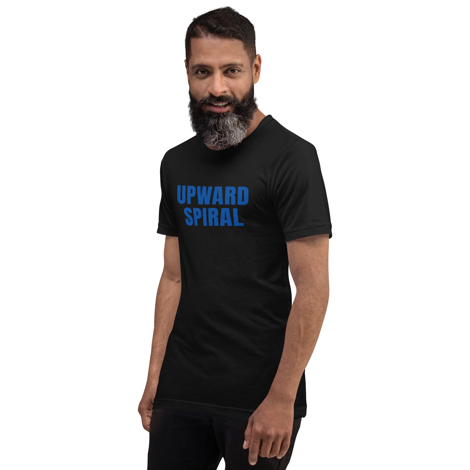 Upward Spiral T-Shirt - Positive Momentum Affirmation Tee – Front view