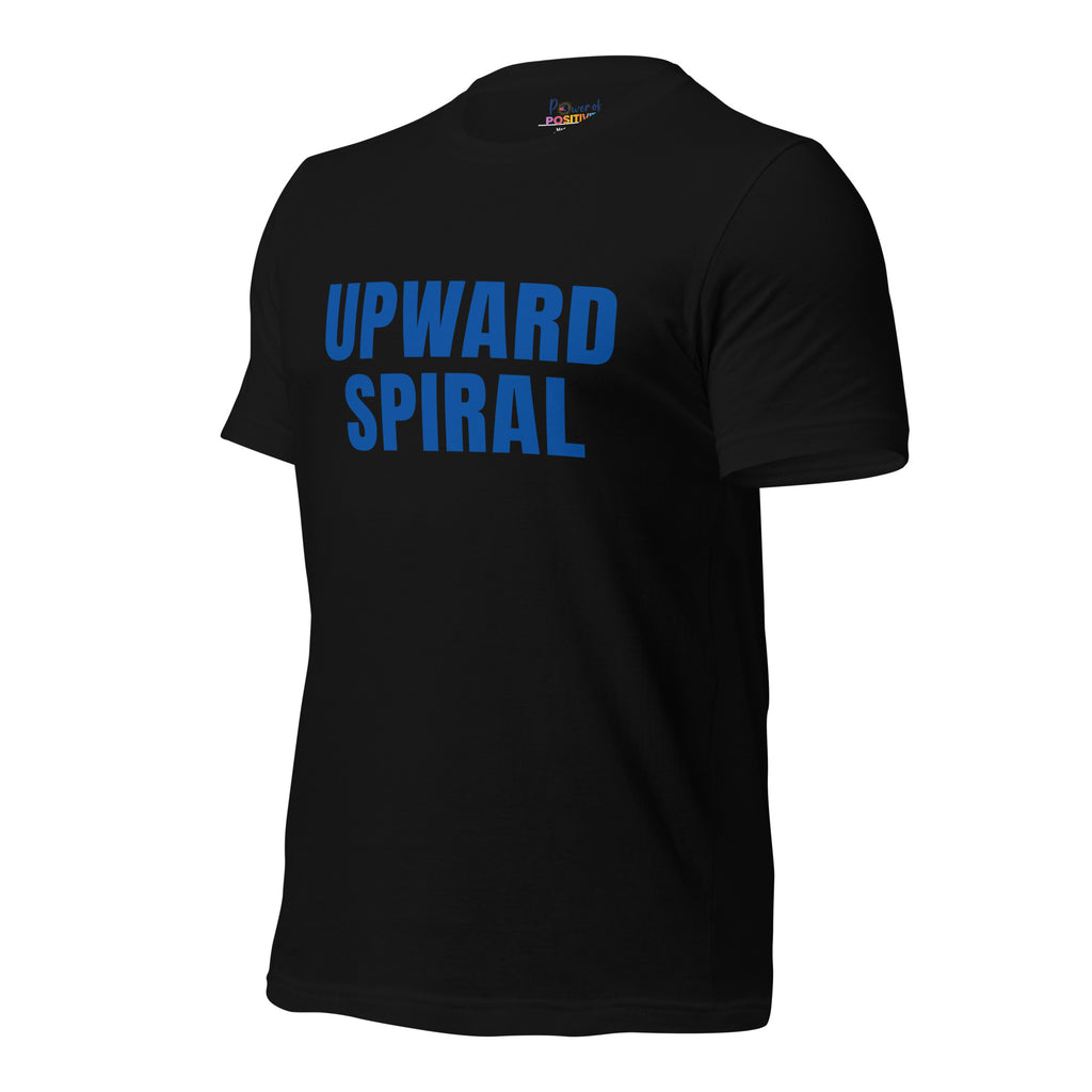 Upward Spiral T-Shirt - Positive Momentum Affirmation Tee – Front view
