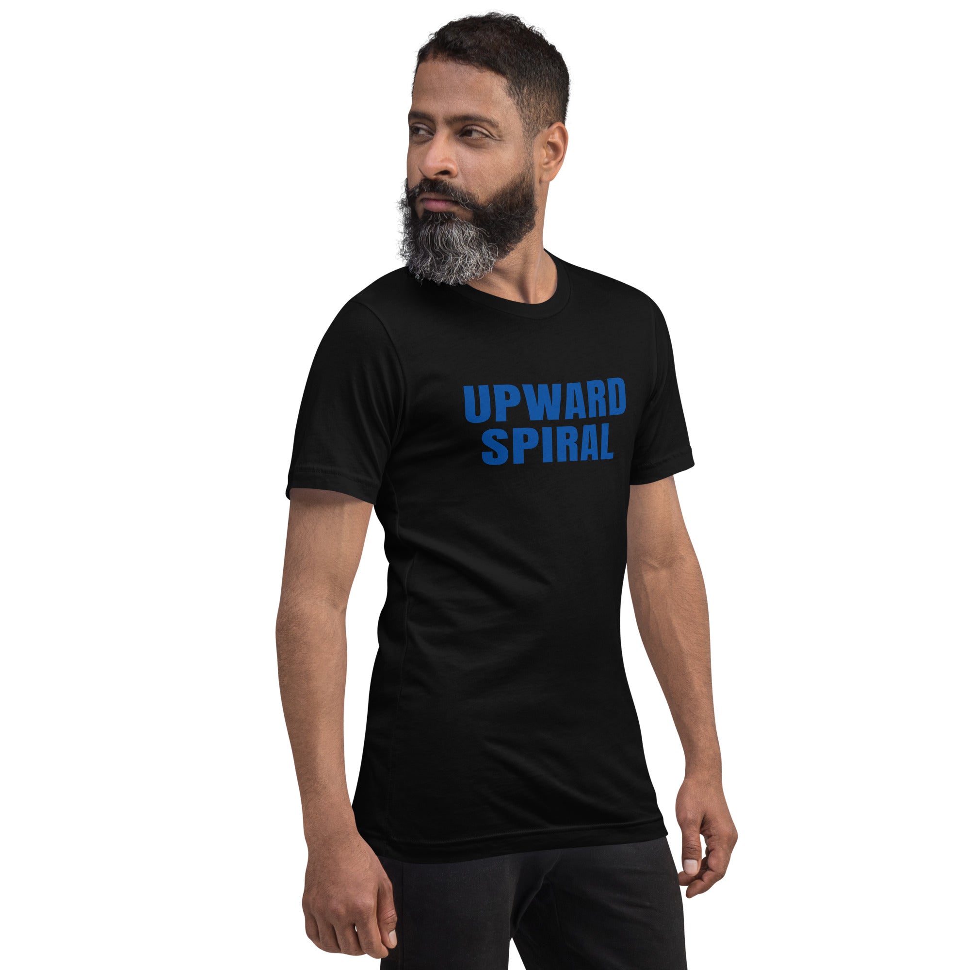 Upward Spiral T-Shirt - Positive Momentum Affirmation Tee – Front view