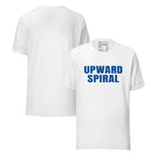 Upward Spiral T-Shirt - Positive Momentum Affirmation Tee – Solid White Blend – Front view