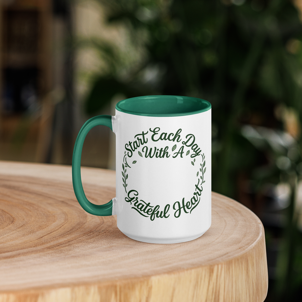 Start Each Day With A Grateful Heart Mug – Gratitude Coffee Mug