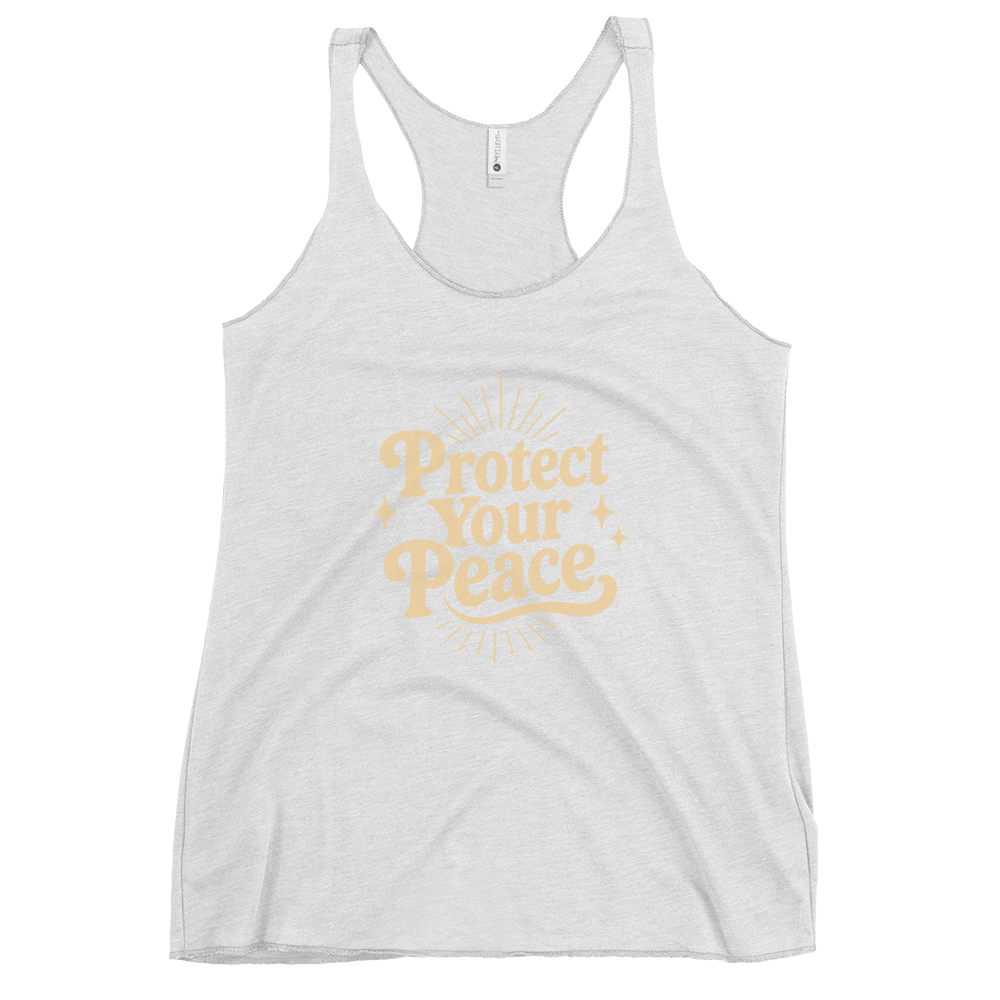 Protect Your Peace Women's Racerback Affirmation Tank Top