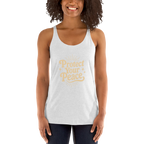 Protect Your Peace Women's Racerback Affirmation Tank Top