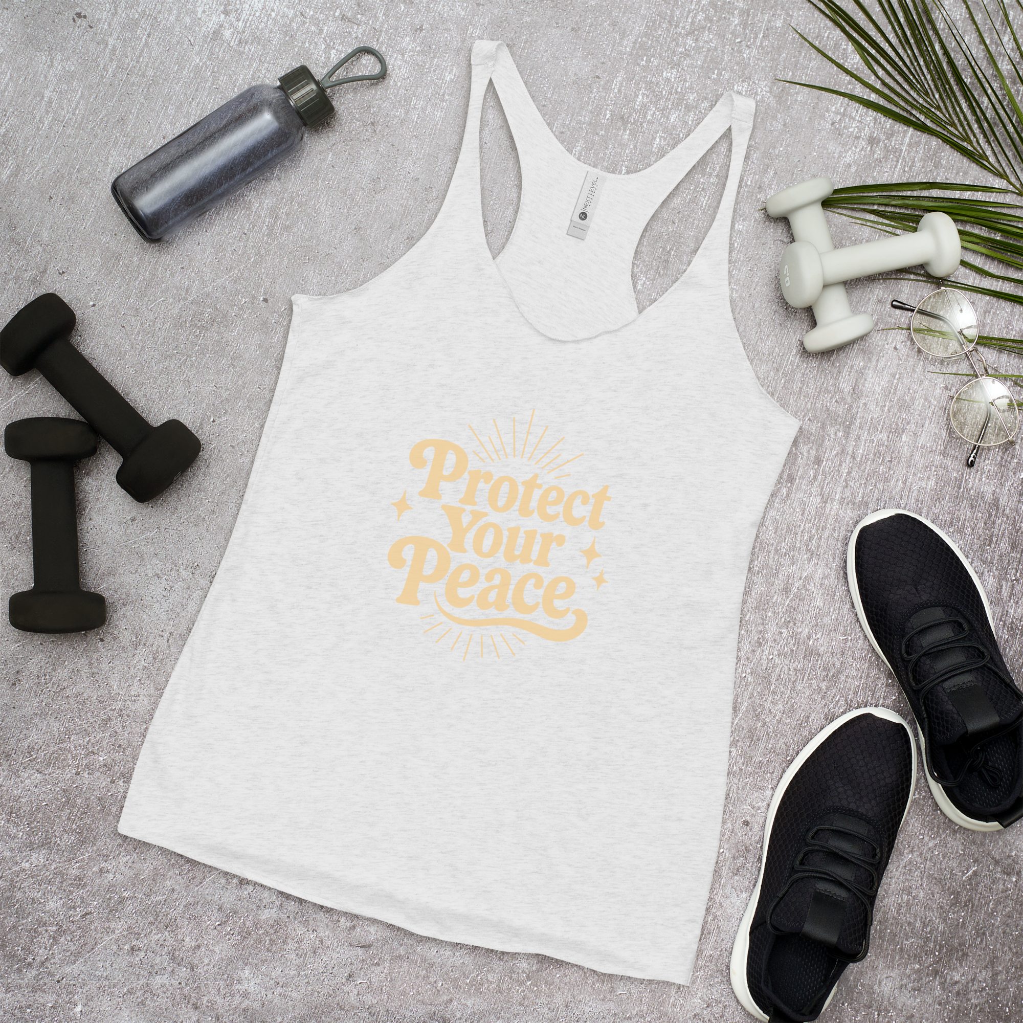 Protect Your Peace Women's Racerback Affirmation Tank Top