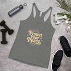 Protect Your Peace Women's Racerback Affirmation Tank Top