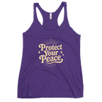 Protect Your Peace Women's Racerback Affirmation Tank Top