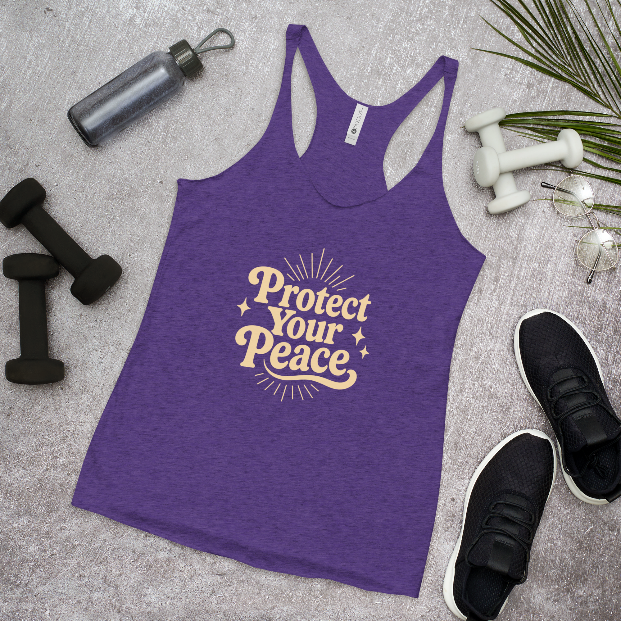 Protect Your Peace Women's Racerback Affirmation Tank Top