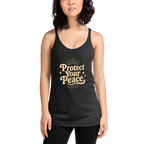 Protect Your Peace Women's Racerback Affirmation Tank Top