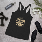 Protect Your Peace Women's Racerback Affirmation Tank Top