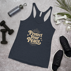 Protect Your Peace Women's Racerback Affirmation Tank Top