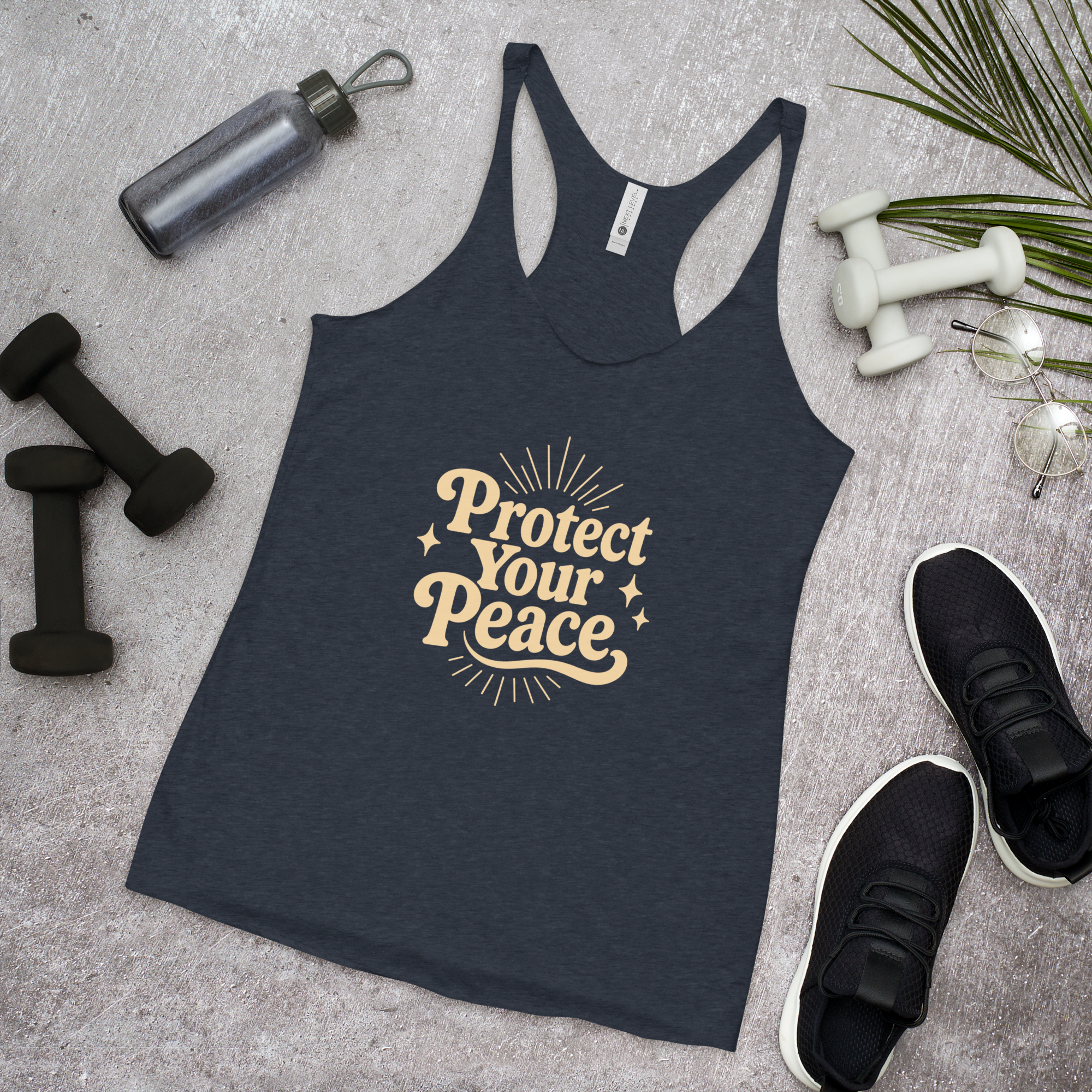 Protect Your Peace Women's Racerback Affirmation Tank Top