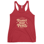Protect Your Peace Women's Racerback Affirmation Tank Top