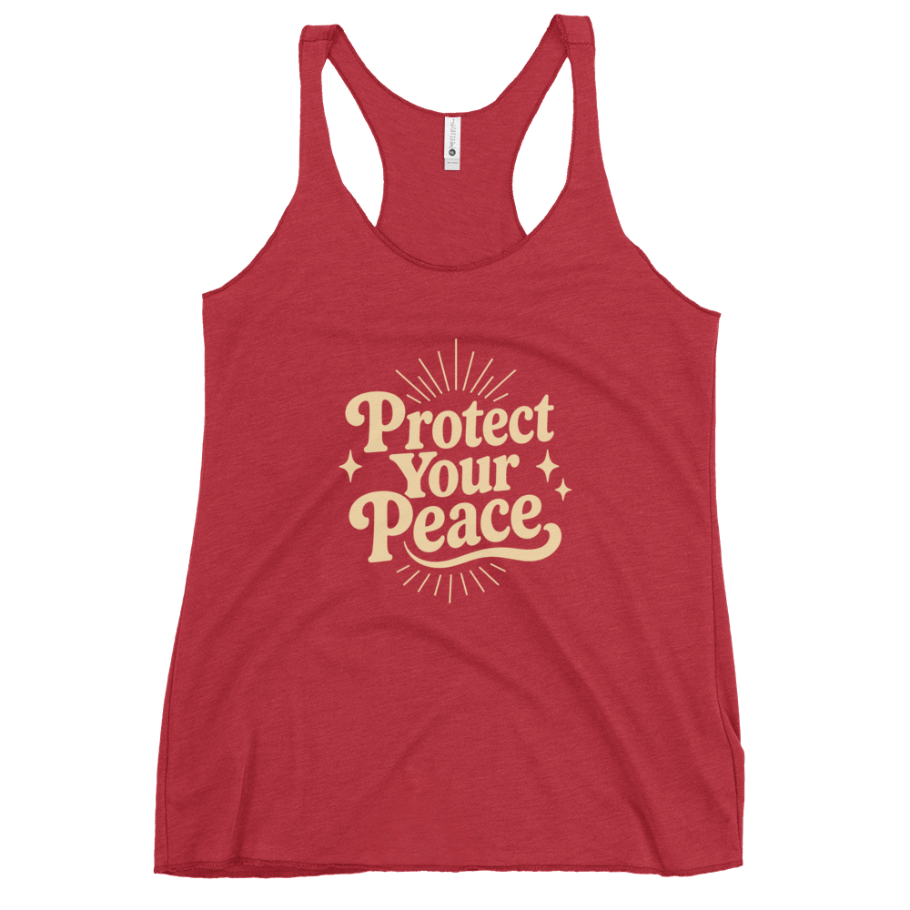 Protect Your Peace Women's Racerback Affirmation Tank Top