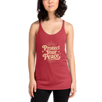 Protect Your Peace Women's Racerback Affirmation Tank Top