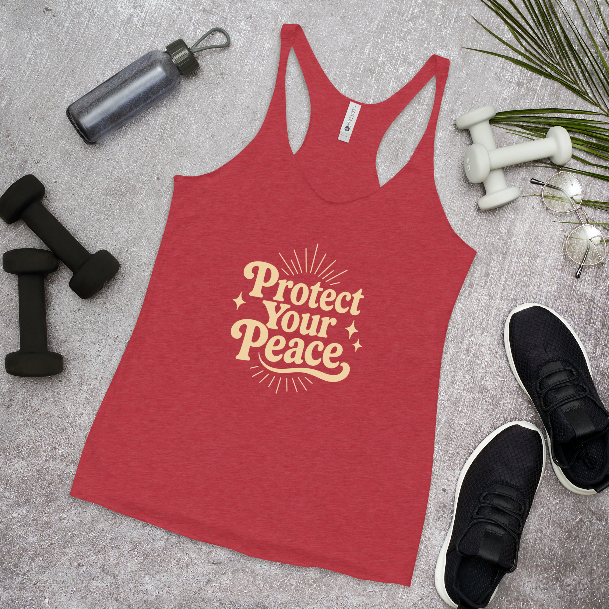 Protect Your Peace Women's Racerback Affirmation Tank Top