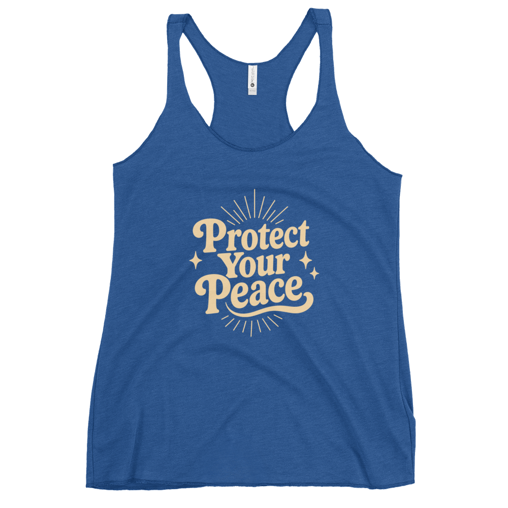Protect Your Peace Women's Racerback Affirmation Tank Top