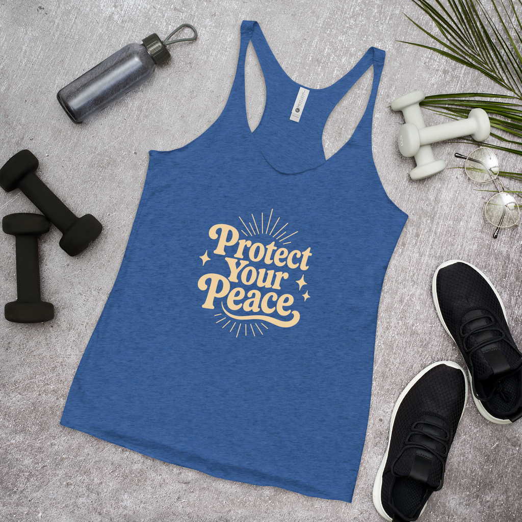 Protect Your Peace Women's Racerback Affirmation Tank Top