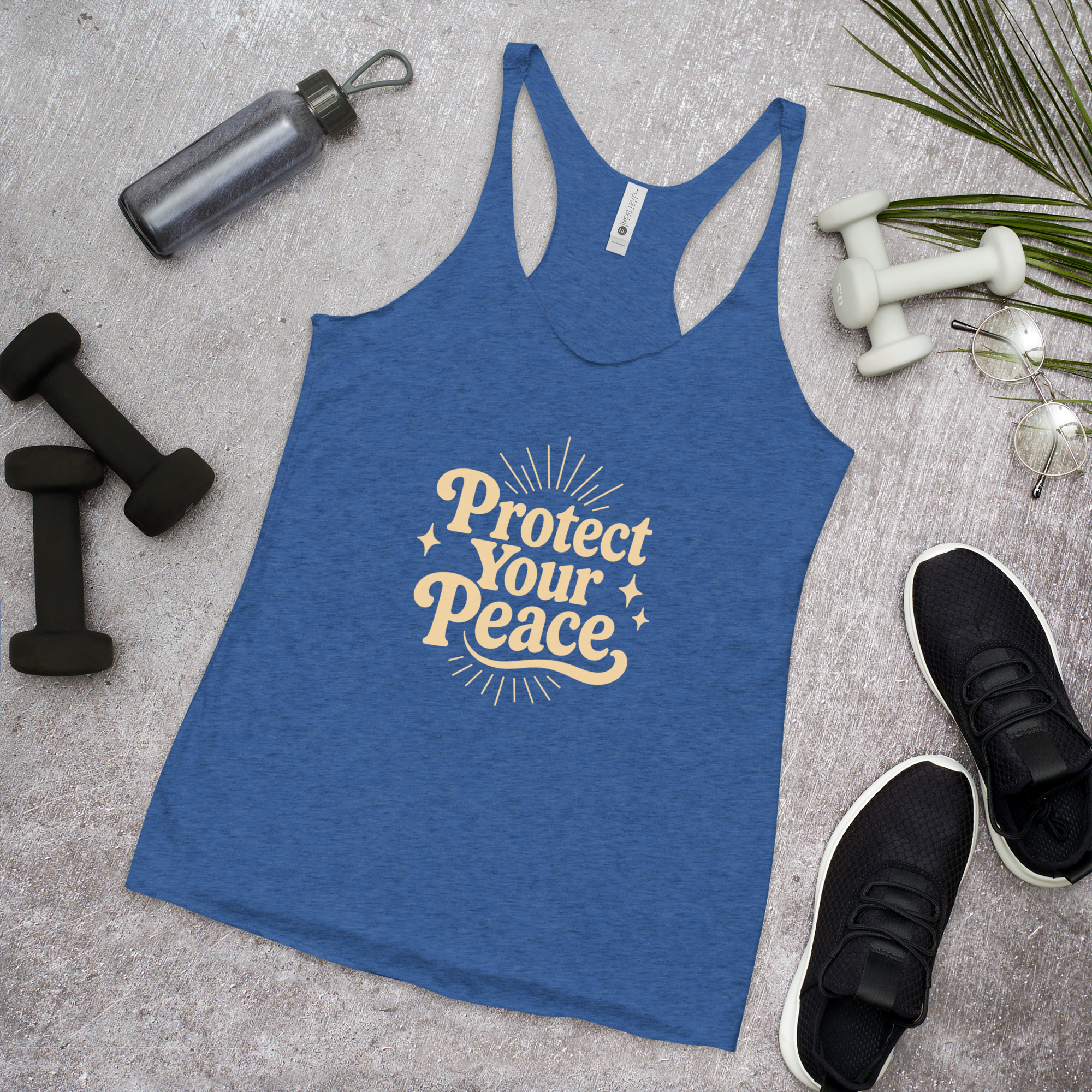 Protect Your Peace Women's Racerback Affirmation Tank Top
