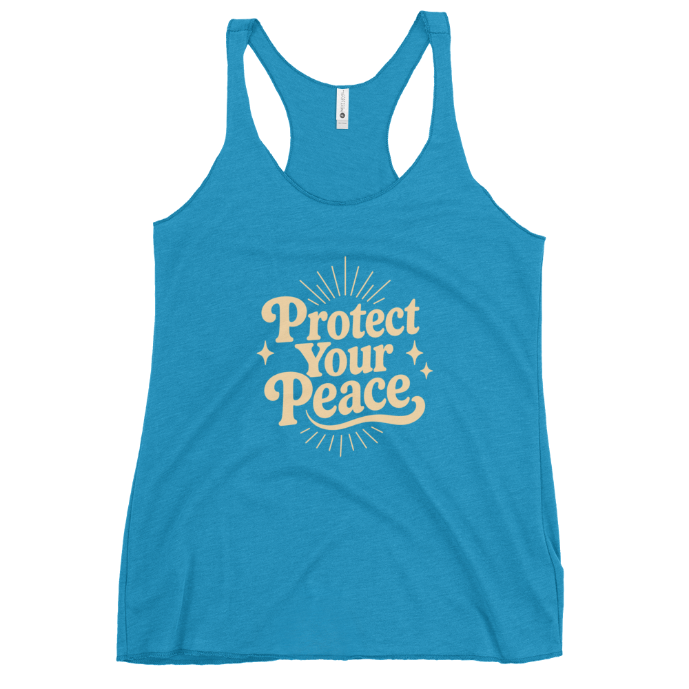 Protect Your Peace Women's Racerback Affirmation Tank Top