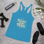Protect Your Peace Women's Racerback Affirmation Tank Top