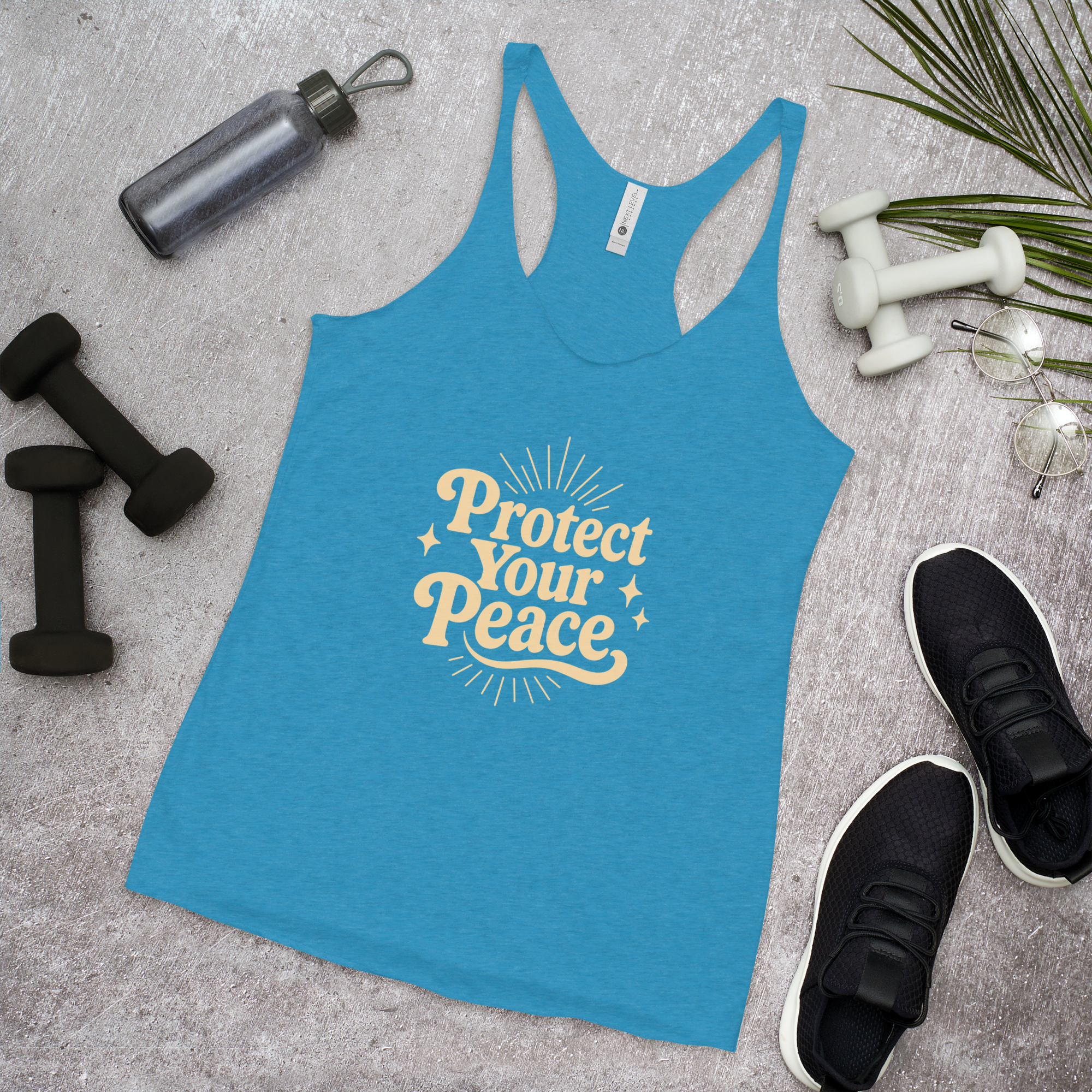 Protect Your Peace Women's Racerback Affirmation Tank Top